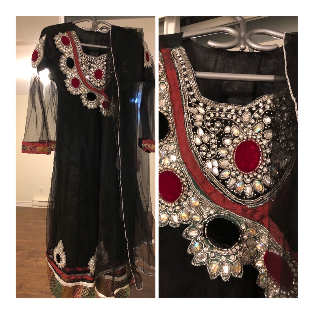 Black anarkali suit